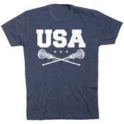 Girls Lacrosse T-Shirt Short Sleeve - USA Girls Lacrosse