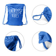 Girls Lacrosse Drawstring Backpack - Lacrosse Vibes
