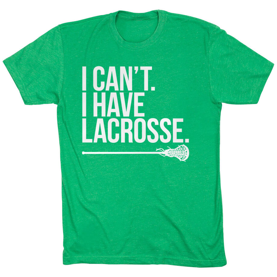 Girls Lacrosse Short Sleeve T-Shirt - I Can't. I Have Lacrosse