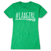 Girls Lacrosse Women's Everyday Tee - #LAXGIRL