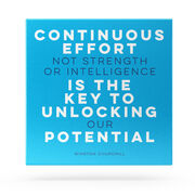 Motivational Canvas Wall Art - Continuous Effort