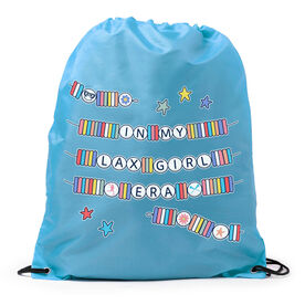 Girls Lacrosse Drawstring Backpack - In My Lax Girl Era