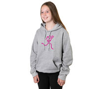 Girls Lacrosse Hooded Sweatshirt - Neon Lax Girl