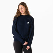 Girls Lacrosse Crewneck Sweatshirt - USA Girls Lacrosse (Back Design)