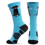 Girls Lacrosse Woven Mid-Calf Sock Set - LAX Life