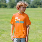 Lacrosse Short Sleeve Performance Tee - Eat. Sleep. Lacrosse.