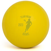 Lacrosse Team Mom Player Female Laser Engraved Lacrosse Ball (Yellow Ball)