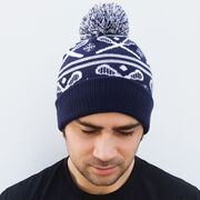 Lacrosse Knit Hat - Crossed Sticks