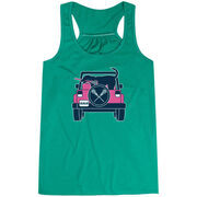 Girls Lacrosse Flowy Racerback Tank Top - Lax Cruiser