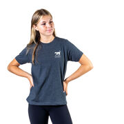 Girls Lacrosse Short Sleeve T-Shirt - Lax Elephant (Back Design)