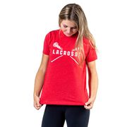 Girls Lacrosse Short Sleeve T-Shirt - Crossed Girls Sticks