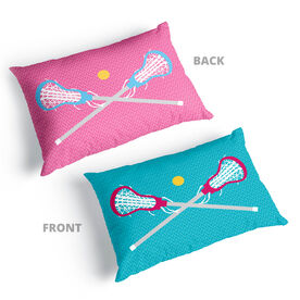 Girls Lacrosse Pillowcase - Crossed Sticks