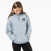 Girls Lacrosse Hooded Sweatshirt - I Can't. I Have Lacrosse (Back Design)
