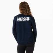 Lacrosse Crewneck Sweatshirt - All Day Every Day (Back Design)