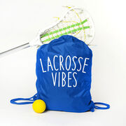 Girls Lacrosse Drawstring Backpack - Lacrosse Vibes