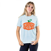 Girls Lacrosse Short Sleeve T-Shirt - Lax Stick Pumpkin