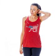 Girls Lacrosse Women's Everyday Tank Top - Patriotic LuLa The Lax Dog