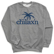 Lacrosse Crewneck Sweatshirt - Just Chillax'n