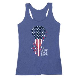 Girls Lacrosse Women's Everyday Tank Top - Patriotic Lax Girl