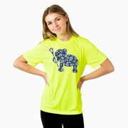 Girls Lacrosse Short Sleeve Performance Tee - Lax Elephant