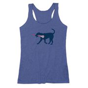 Girls Lacrosse Women's Everyday Tank Top - LuLa The Lax Dog Blue