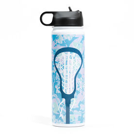 Girls Lacrosse Stainless Steel Water Bottle - Lacrosse Stick