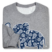 Girls Lacrosse Crewneck Sweatshirt - Lax Elephant