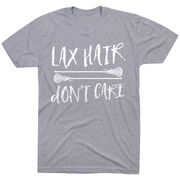 Girls Lacrosse T-Shirt Short Sleeve Lax Hair Don't Care