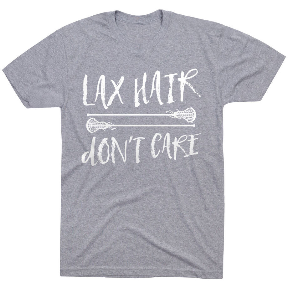 Girls Lacrosse T-Shirt Short Sleeve Lax Hair Don't Care