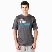 Lacrosse Short Sleeve Performance Tee - Eat. Sleep. Lacrosse.