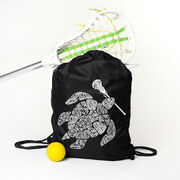Girls Lacrosse Drawstring Backpack - Lax Turtle