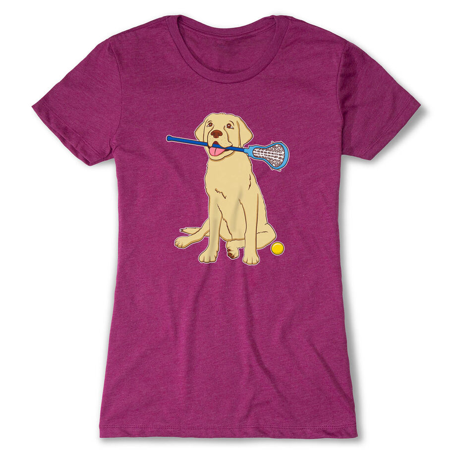 Girls Lacrosse Women's Everyday Tee - Chase The Lax Dog