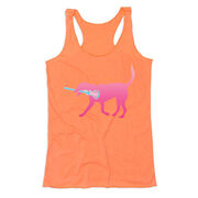 Girls Lacrosse Women's Everyday Tank Top - LuLa The Lax Dog Pink