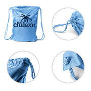 Lacrosse Drawstring Backpack Just Chillax'n