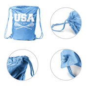Girls Lacrosse Drawstring Backpack - USA Girls Lacrosse