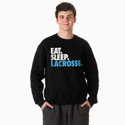 Lacrosse Crew Neck Sweatshirt - Eat Sleep Lacrosse (Bold)