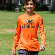 Lacrosse Long Sleeve Performance Tee - Just Chillax'n