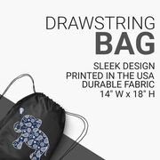 Girls Lacrosse Drawstring Backpack Lax Elephant