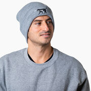 Lacrosse Embroidered Beanie - Lacrosse Dog