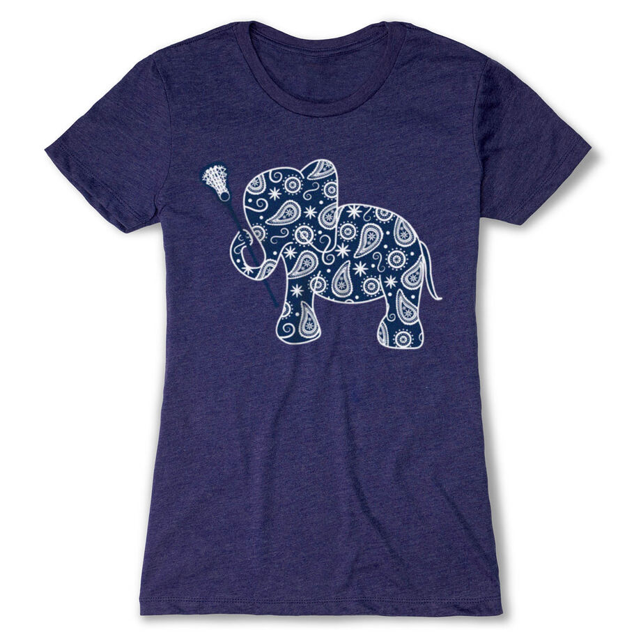 Girls Lacrosse Women's Everyday Tee - Lax Elephant