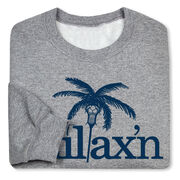 Lacrosse Crewneck Sweatshirt - Just Chillax'n