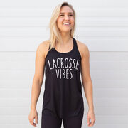 Girls Lacrosse Flowy Racerback Tank Top - Lacrosse Vibes