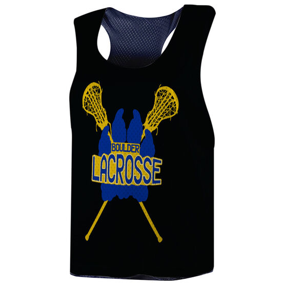 Girls Lacrosse Racerback Pinnie - Custom Logo | LuLaLax