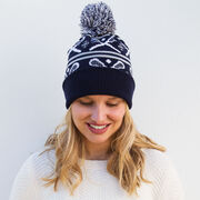 Lacrosse Knit Hat - Crossed Sticks