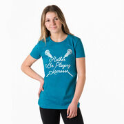 Girls Lacrosse Everyday Tee - Rather Be Playing Lacrosse
