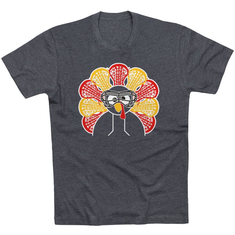 Girls Lacrosse Short Sleeve T-Shirt - Goofy Turkey Player