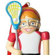 Girls Lacrosse Ornament - Lacrosse Player Nutcracker