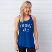 Girls Lacrosse Flowy Racerback Tank Top - Lacrosse Vibes