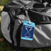 Girls Lacrosse Bag/Luggage Tag - Personalized Team Crossed Sticks