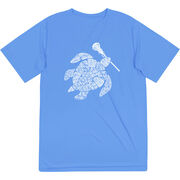 Girls Lacrosse Short Sleeve Performance Tee - Lax Turtle